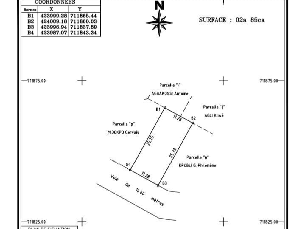 REF28444, Terrain à vendre à Abomey-calavi 