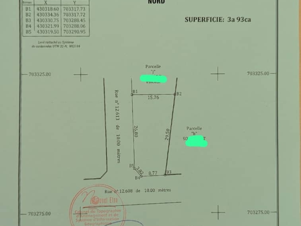 REF29226, Terrain à vendre à  Fidjrossè Kpota